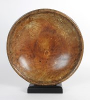 Lot 271 - An early 19th century shallow sycamore bowl,...