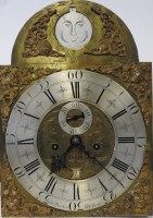 Lot 276 - An 18th century oak eight day longcase clock,...