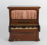 Lot 277 - A mid 19th century music box in the form of a...