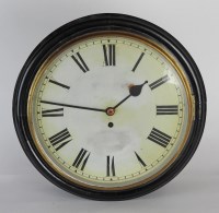 Lot 286 - A mid 19th century single fusee ebonised wall...