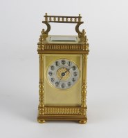 Lot 301 - An early 20th century French gilt brass...