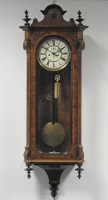 Lot 309 - A late 19th century figured walnut Vienna...