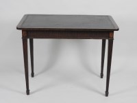 Lot 336 - A 19th century mahogany writing table the...