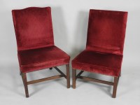 Lot 339 - Two Gainsborough style side chairs each with a...