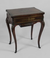 Lot 342 - A 19th century French rosewood and brass...