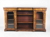 Lot 351 - A mid Victorian figured walnut and marquetry...