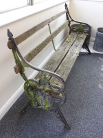 Lot 369 - A Victorian garden bench by Coalbrookdale...