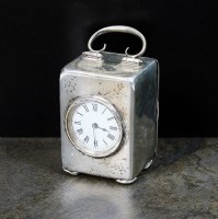 Lot 10 - An Edwardian silver cased timepiece, HM, 1901...