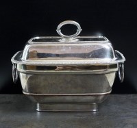 Lot 44 - A 19th century silver plated soup tureen and...
