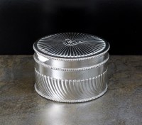 Lot 46 - A Dutch silver biscuit barrel, of circular...