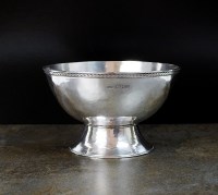 Lot 64 - A silver pedestal bowl, N R G P, London 1937,...