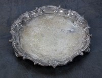 Lot 74 - A silver presentation salver, Mappin & Webb,...