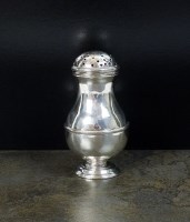 Lot 111 - A silver pepper pot, Newcastle, circa 1740, of...