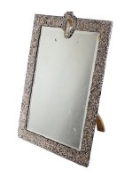 Lot 122 - A large Edwardian silver mounted mirror,...