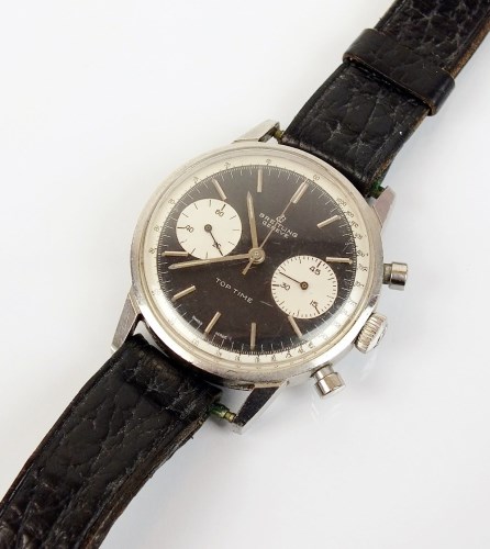 Lot 265 - A Gentleman's Stainless Steel Breitling Top...