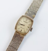 Lot 268 - A lady's 9ct white gold Rolex Precision...