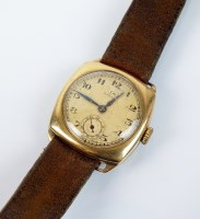 Lot 271 - A Gentleman's 9ct gold Omega wristwatch, the...