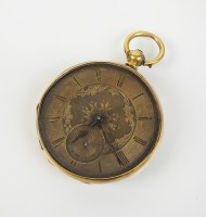 Lot 272 - A Gentleman's Muret-Geneve open face pocket...