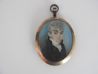 Lot 285 - English school, circa 1800 Portrait of a...