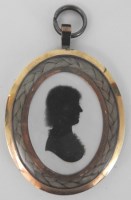 Lot 286 - English school, late 18th century Silhouette...