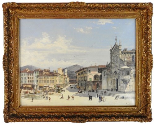 Lot 318 - Antonietta Brandeis (1849-1910) The Piazza...