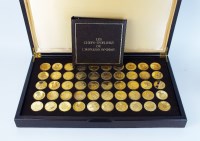 Lot 359 - A cased set of fifty silver gilt 'Les Chefs...