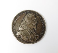 Lot 360 - Memorial to Charles I, undated, silver, by Jan...