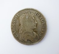 Lot 376 - A Charles II crown, dated 1671, second bust,...