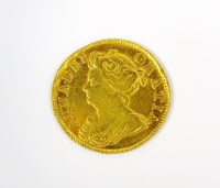 Lot 381 - Anne (After Union) Guinea, dated 1714, third...