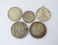 Lot 384 - German states; Prussia; Taler dated 1861,...