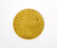 Lot 392 - Victorian half sovereign, dated 1864, die...