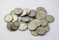 Lot 396 - A large collection of pre 1947 silver coinage,...