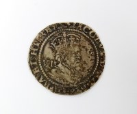 Lot 404 - James I hammered sixpence, third coinage,...