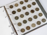 Lot 431 - An album containing approx 219 silver British...