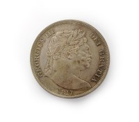 Lot 451 - George III half crown, dated 1817, large bust...