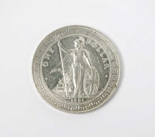 Lot 454 - Silver trade dollar, dated 1901