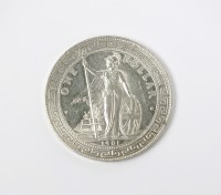 Lot 454 - Silver trade dollar, dated 1901
