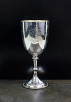 Lot 31 - A Victorian silver presentation trophy cup,...