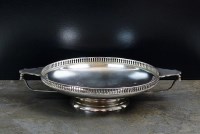 Lot 37 - An Adams style two handled shallow silver bowl,...