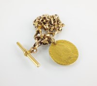 Lot 95 - A spade guinea pendant, dated 1788, pierced...