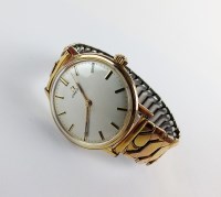 Lot 235 - A Gentleman's gold plated Omega wristwatch,...