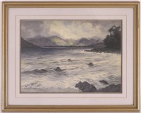 Lot 308 - Edward H Thompson (1879-1949) Lake in a...