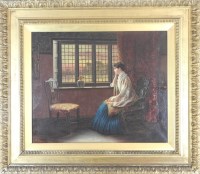 Lot 368 - Frank Steinberg (late 19th century) Lady...