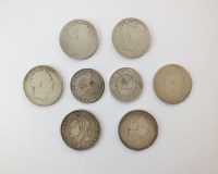 Lot 433 - A collection of six crowns, dated 1818 and...