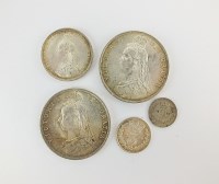 Lot 435 - A collection of Victoria Jubilee head coinage,...