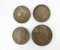 Lot 450 - A George IV crown, dated 1821, secundo edge,...