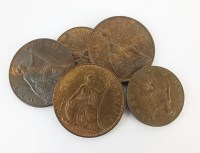 Lot 466 - George V and George VI bronze coinage,...