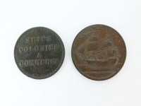 Lot 473 - An early North American token, dated 1781,...