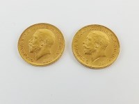 Lot 508 - Two George V sovereigns, dated 1913 (2)