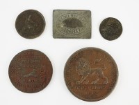 Lot 514 - Two 17th century farthing tokens; Essex 1656,...